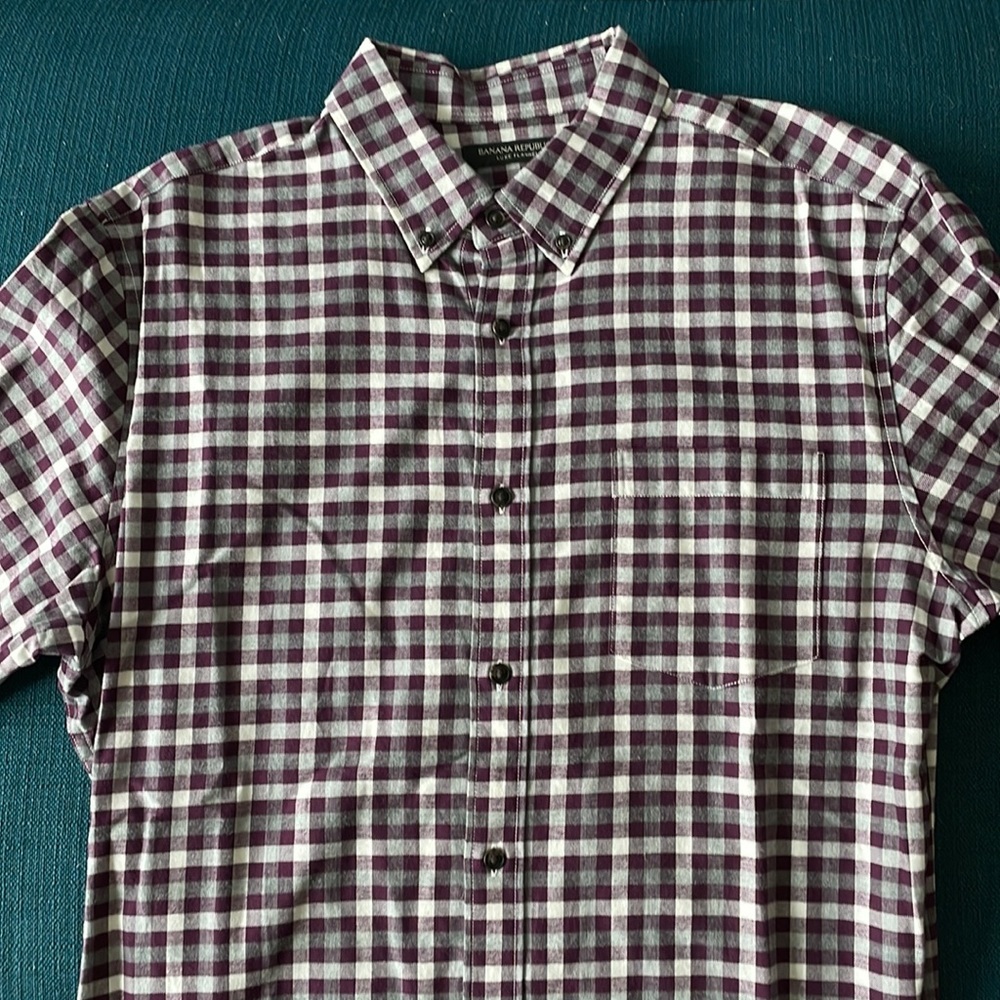 Banana Republic Large Grant fit Luxe Flannel